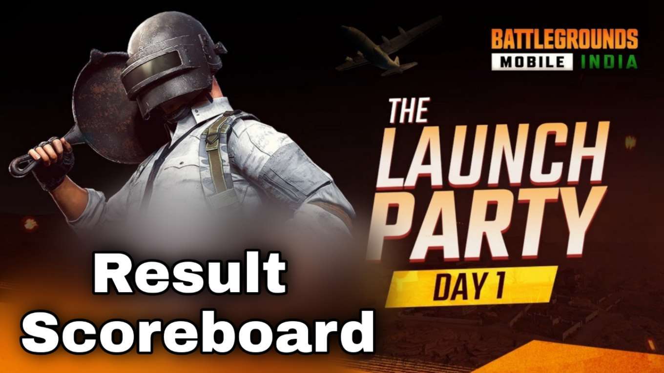 BGMI Launch Party (Day 1) Result and Scoreboard Check Details