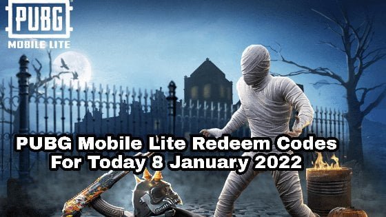 PUBG Mobile Lite Redeem Codes For Today 8 January 2022 Check How to Redeem Code