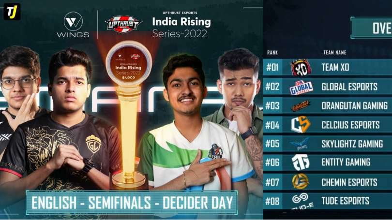 Upthrust Esports India Rising Series Semifinals Day 6 Overall Standing & More